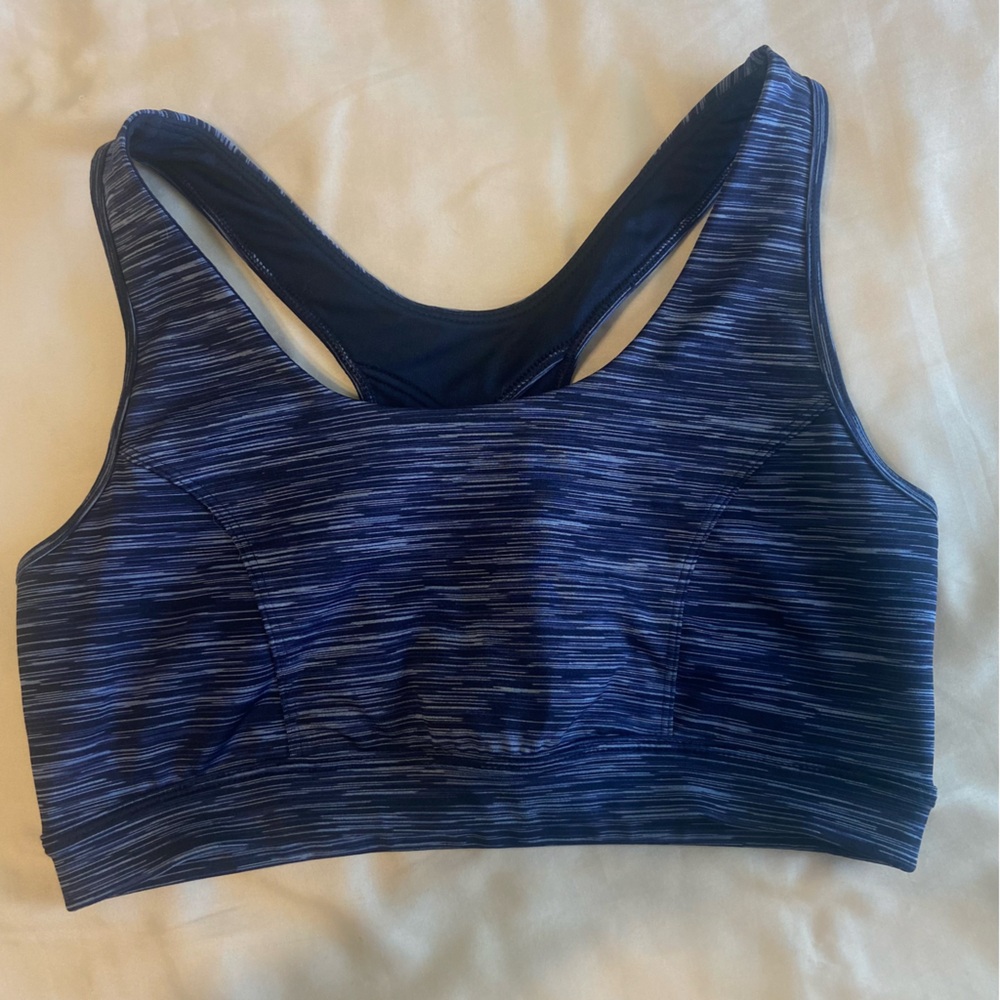 Tek Gear Blue Sports Bra Medium Support Large